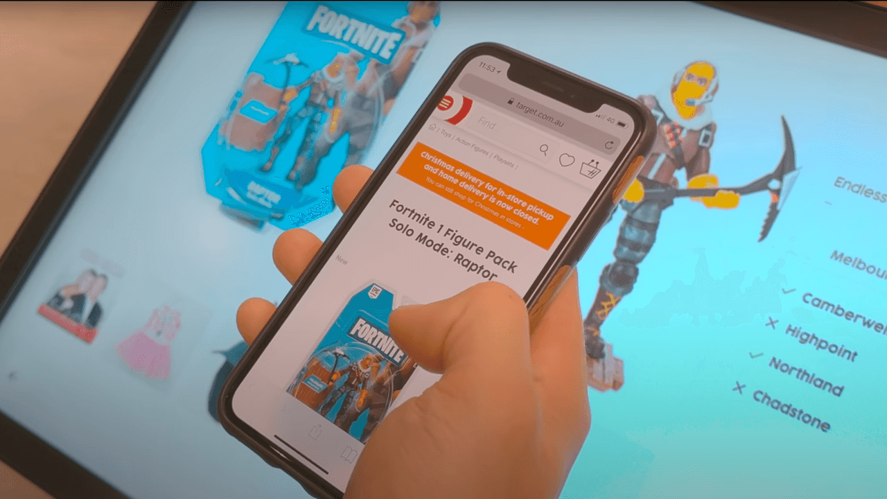 Target in-store search